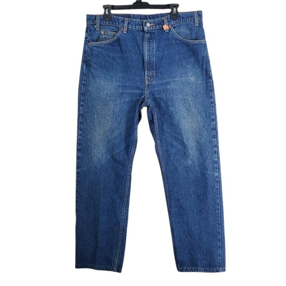 Levi's Other - Vtg 90s Levis 505 Blue Jeans Orange Tab Mens 38x30 Straight Leg Hi Rise (36x29)